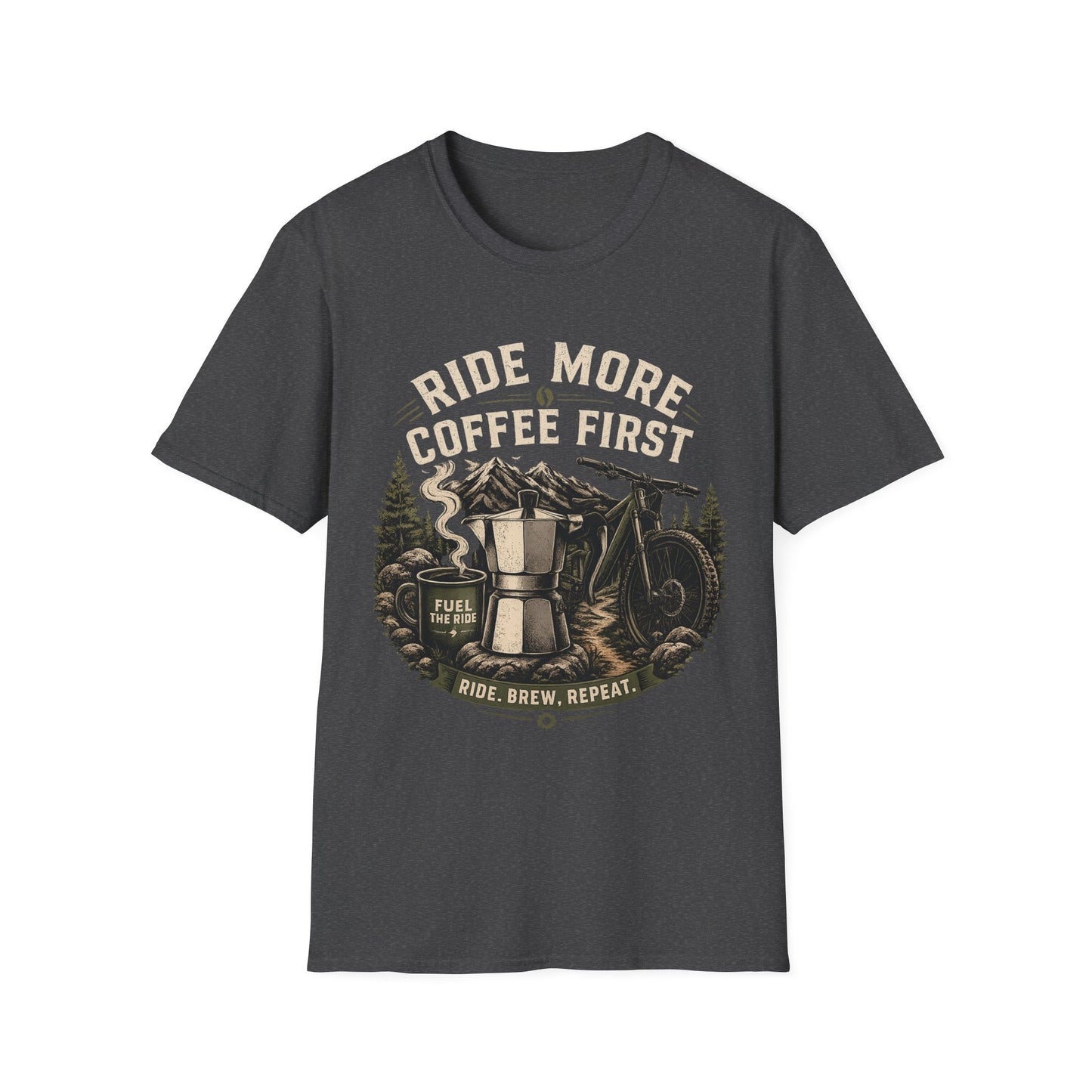 Ride More Coffe First - T-shirt