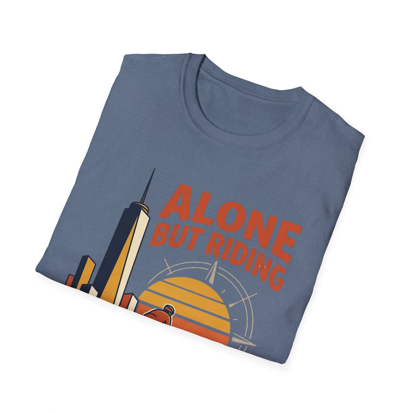 Alone But Riding - T-shirt