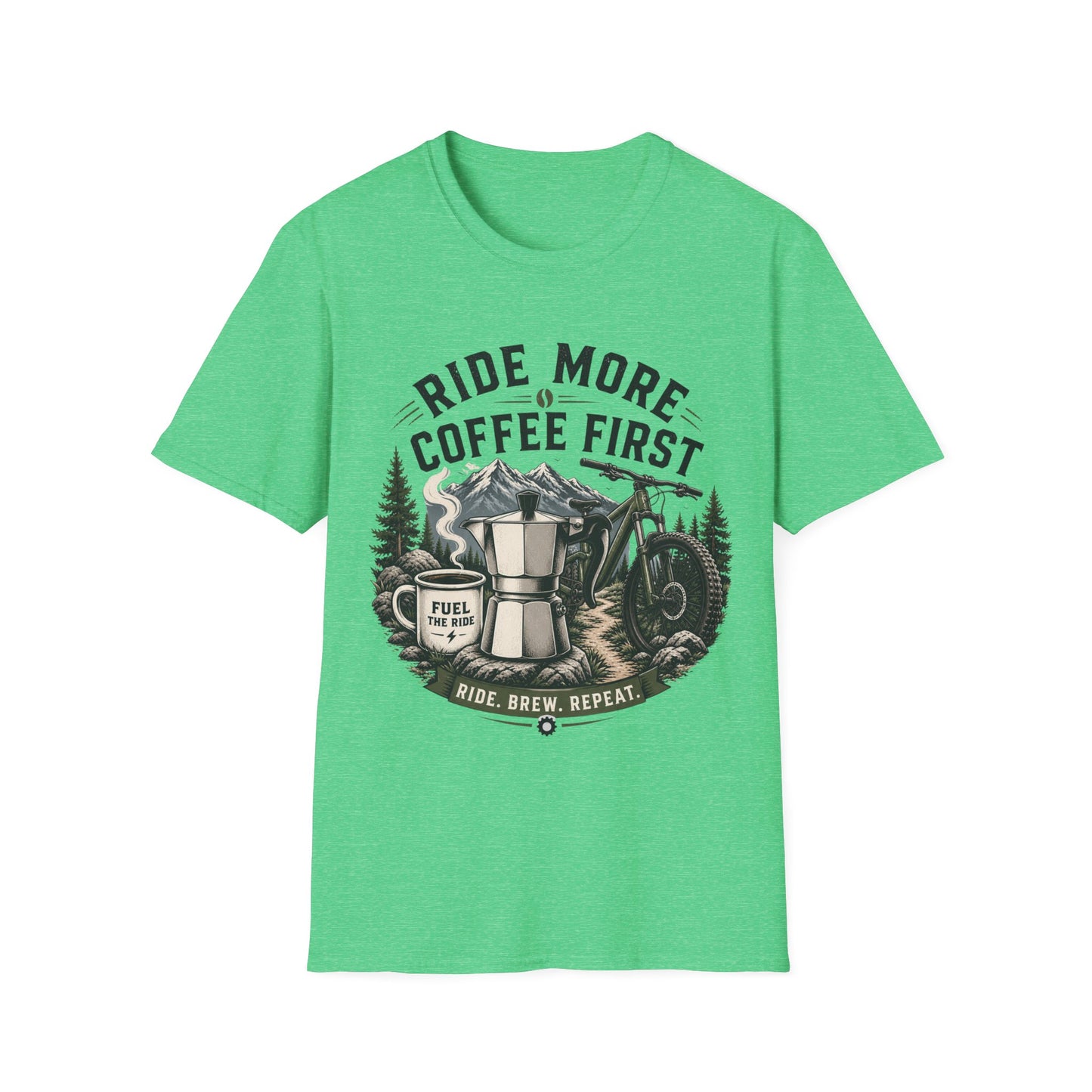 Ride More Coffe First - T-shirt