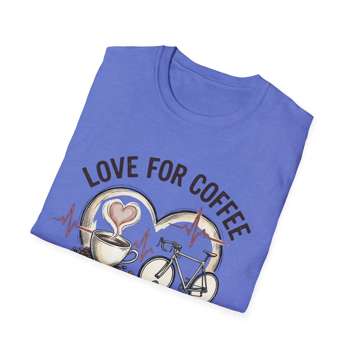 “LOVE FOR COFFEE AND CYCLING LIVES IN OUR HEARTS”  Ver 3 T-shirt