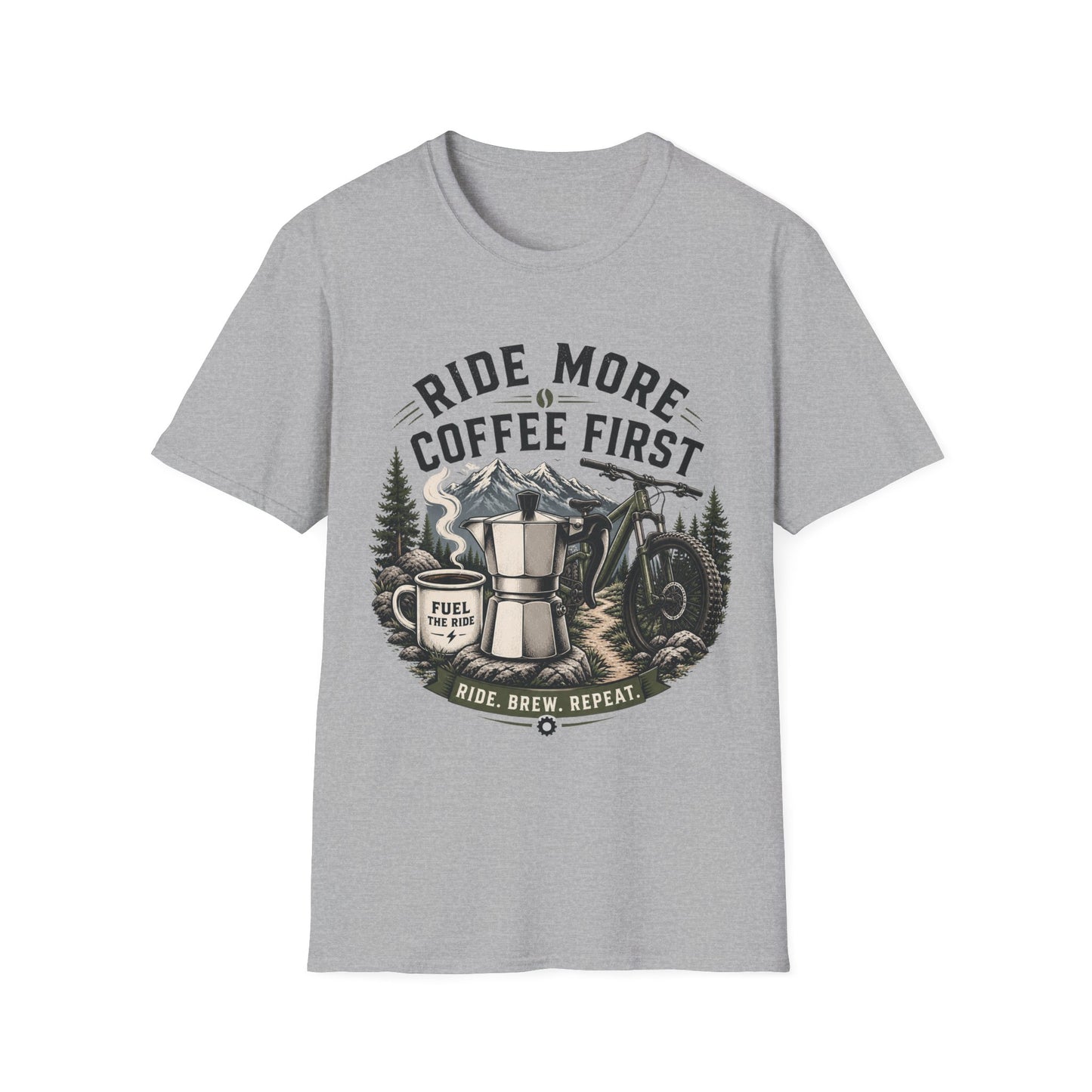 Ride More Coffe First - T-shirt