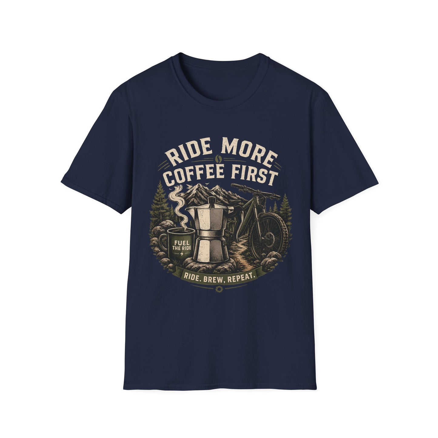 Ride More Coffe First - T-shirt