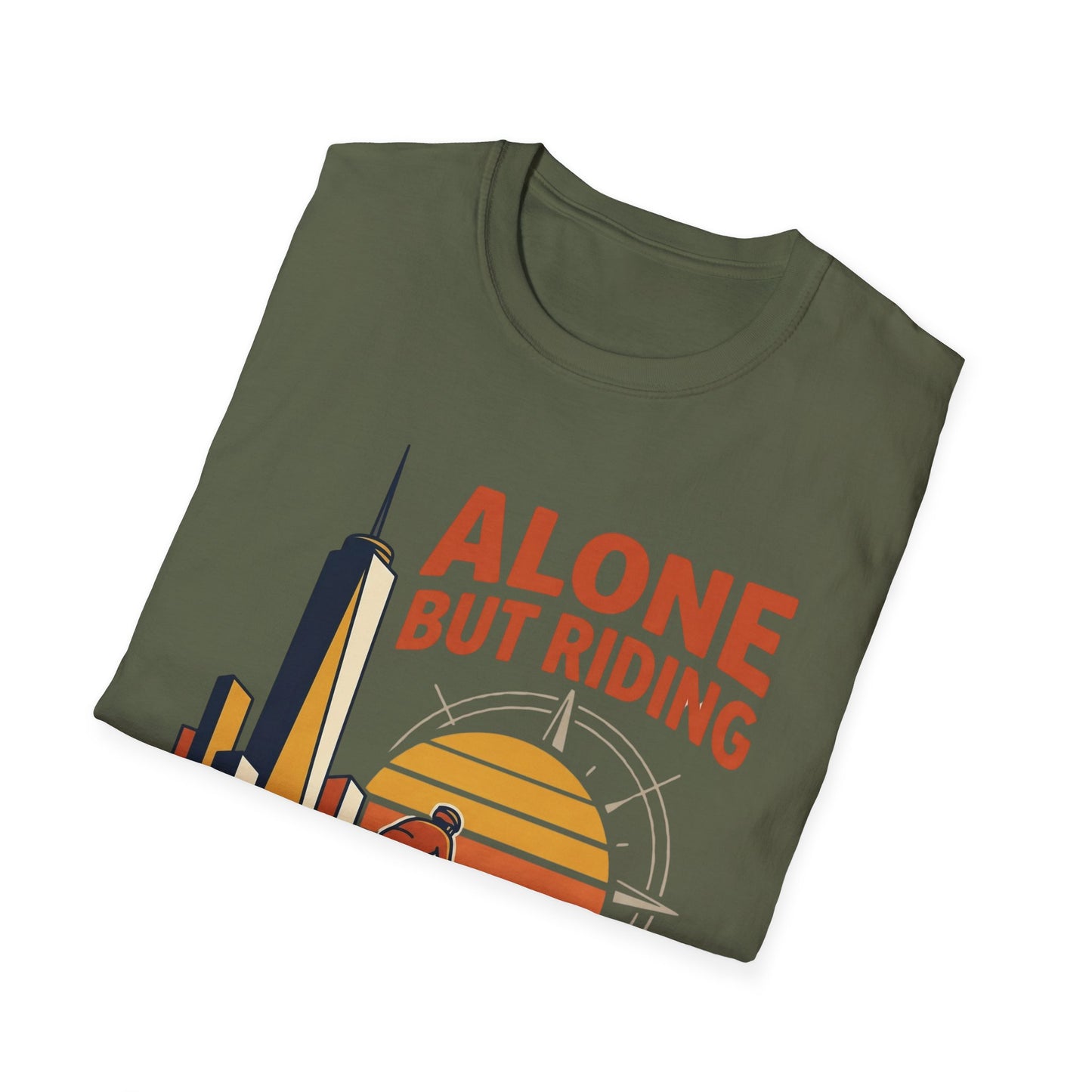 Alone But Riding - T-shirt