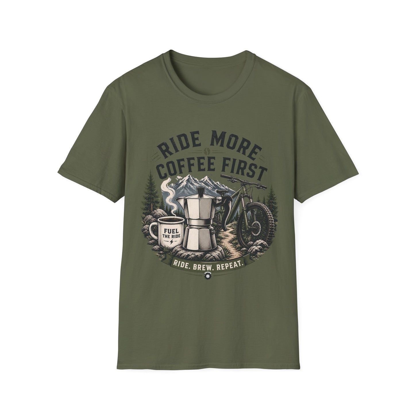 Ride More Coffe First - T-shirt