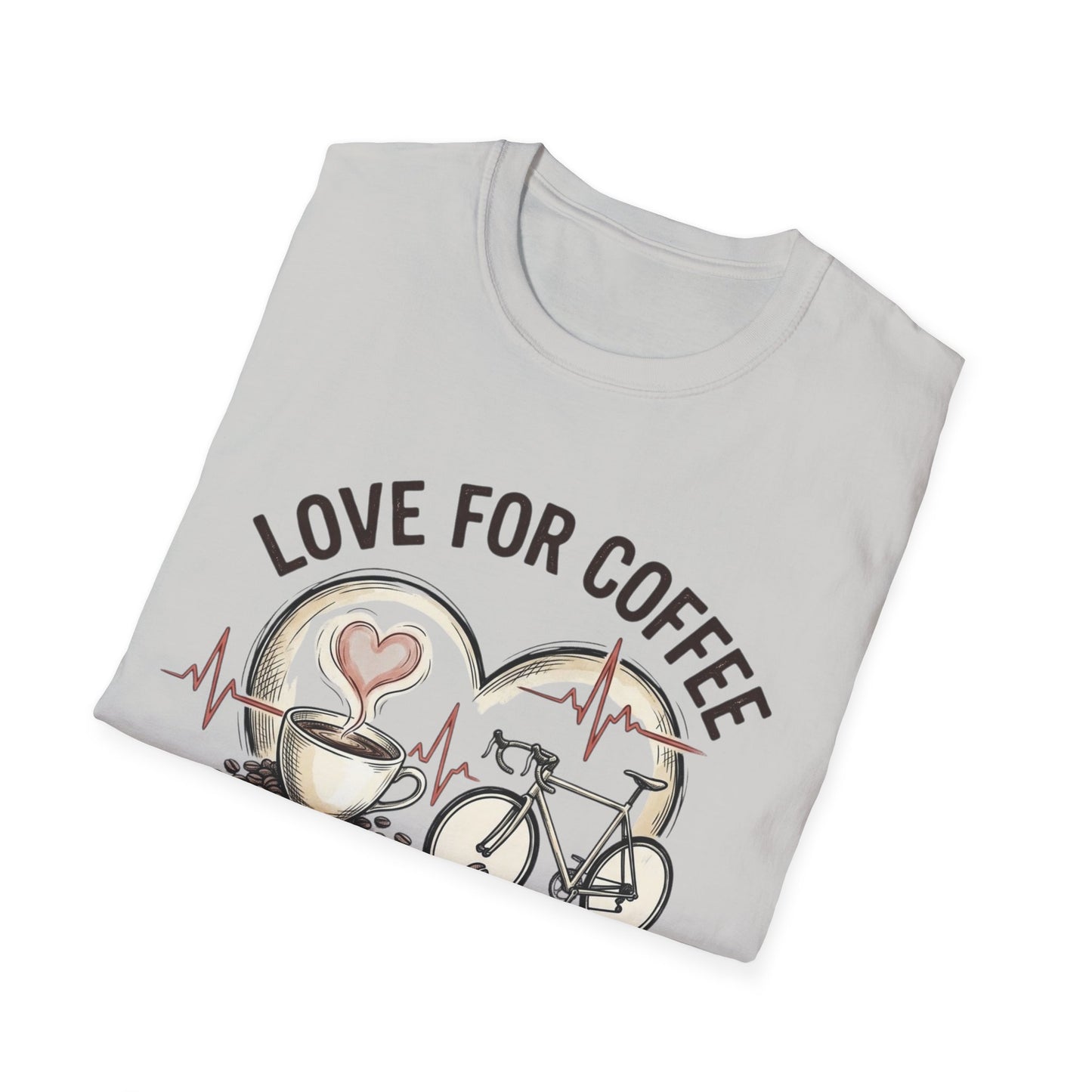 “LOVE FOR COFFEE AND CYCLING LIVES IN OUR HEARTS”  Ver 3 T-shirt