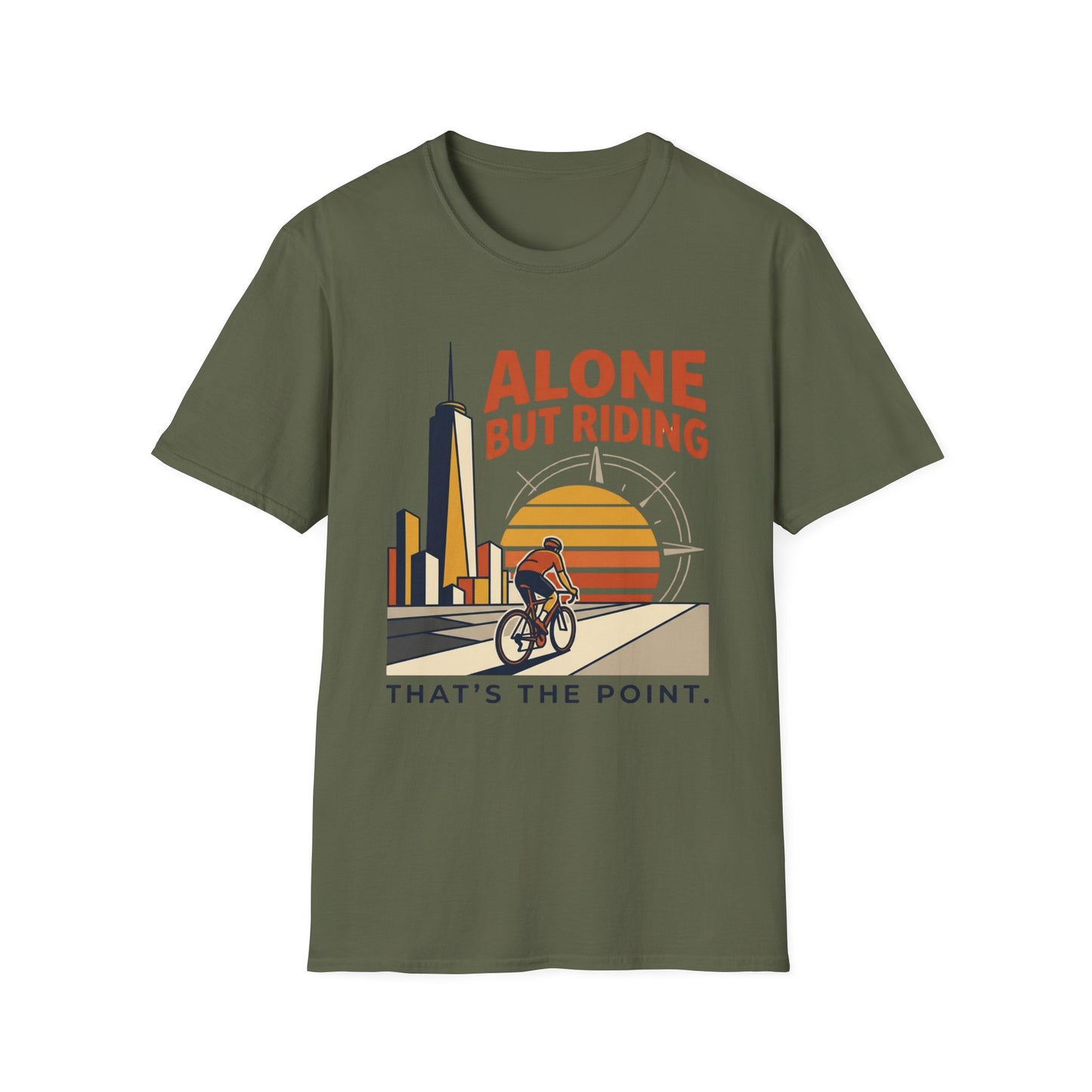 Alone But Riding - T-shirt