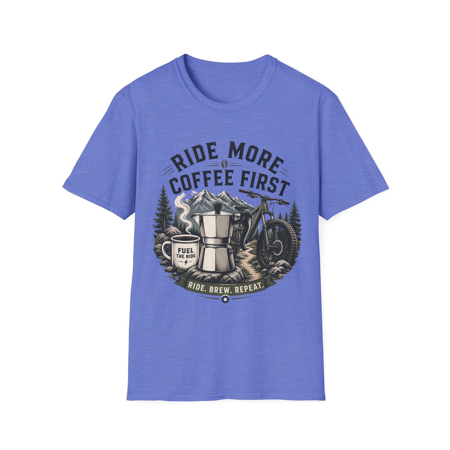 Ride More Coffe First - T-shirt
