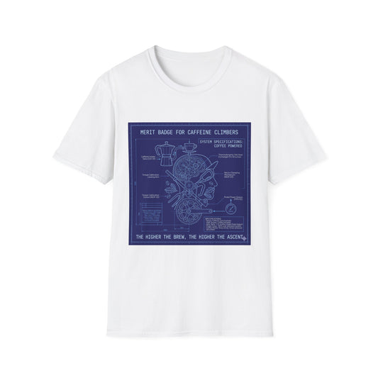 Merit Badge For Caffeine Climbers  - T-shirt