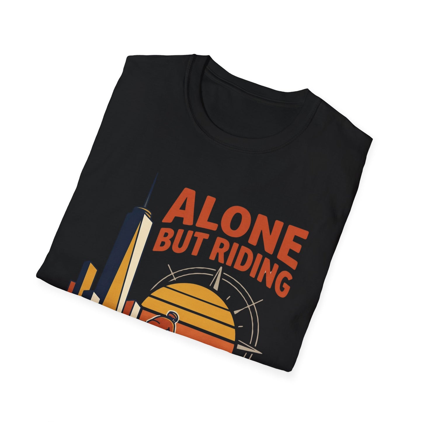 Alone But Riding - T-shirt
