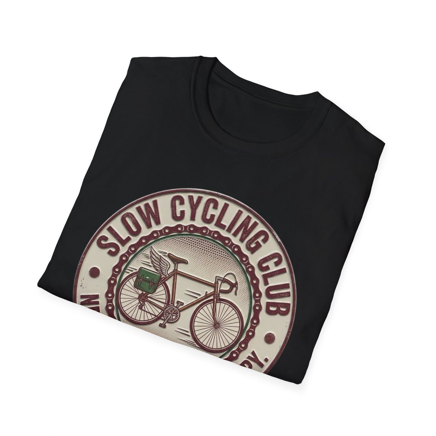Slaw Cycling Club - Never First . Always Happy T-shirt