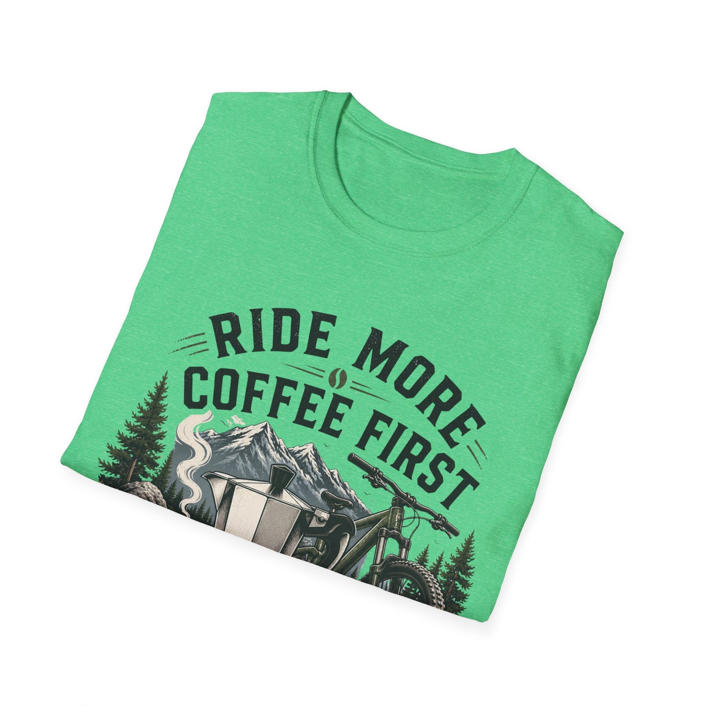 Ride More Coffe First - T-shirt