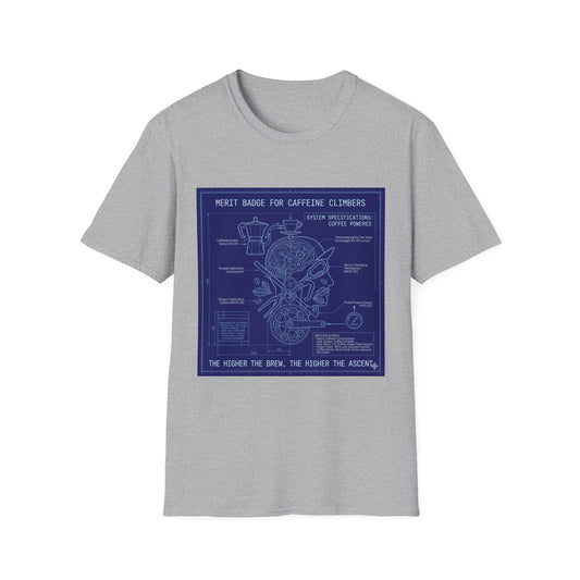 Merit Badge For Caffeine Climbers  - T-shirt