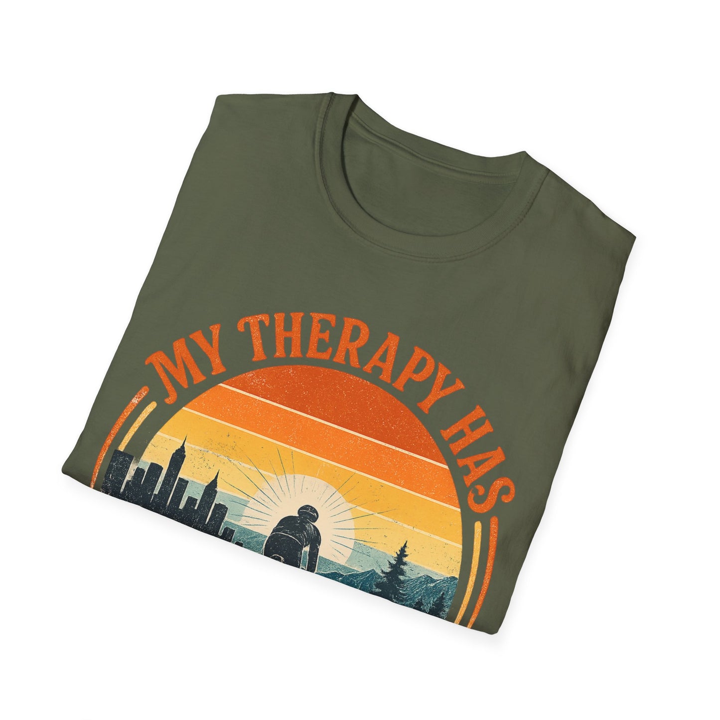 My Therapy Has Two Wheels  T-shirt