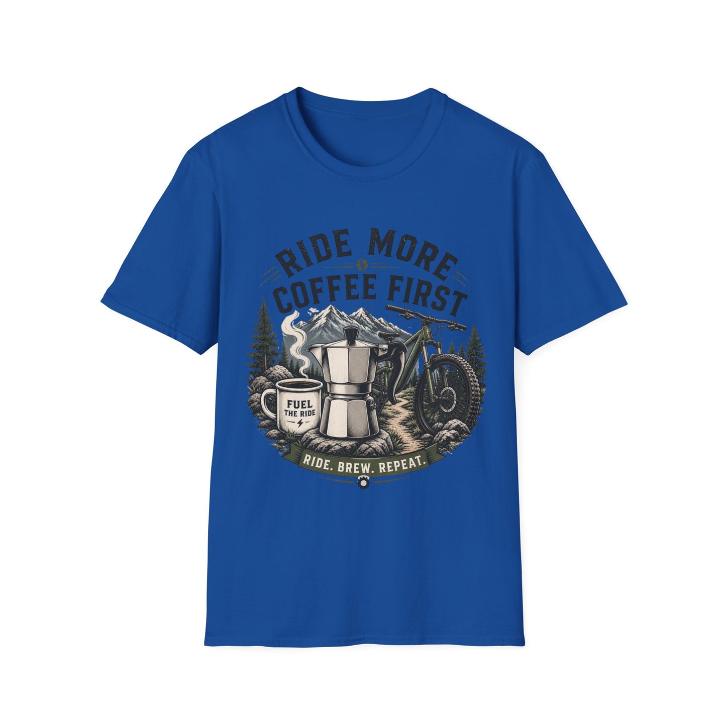 Ride More Coffe First - T-shirt