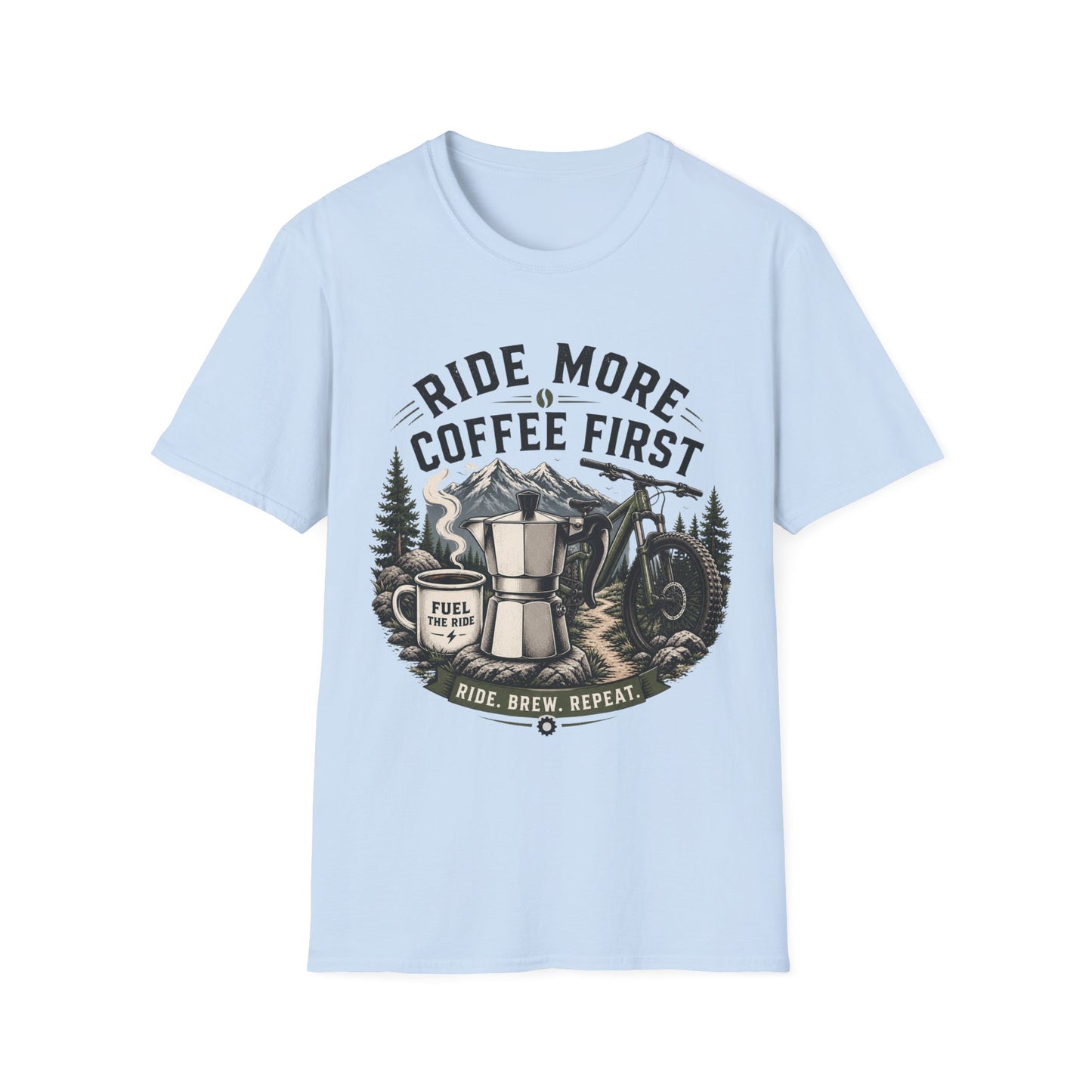 Ride More Coffe First - T-shirt