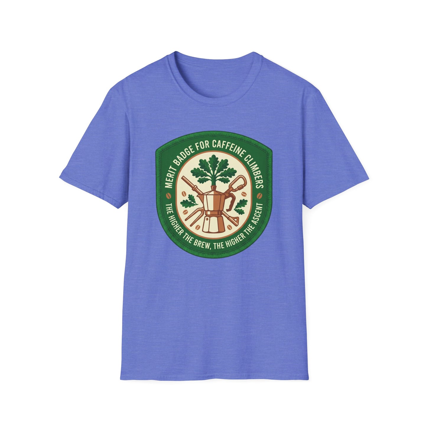 Merit Badge For Caffeine Climbers ..  T-shirt