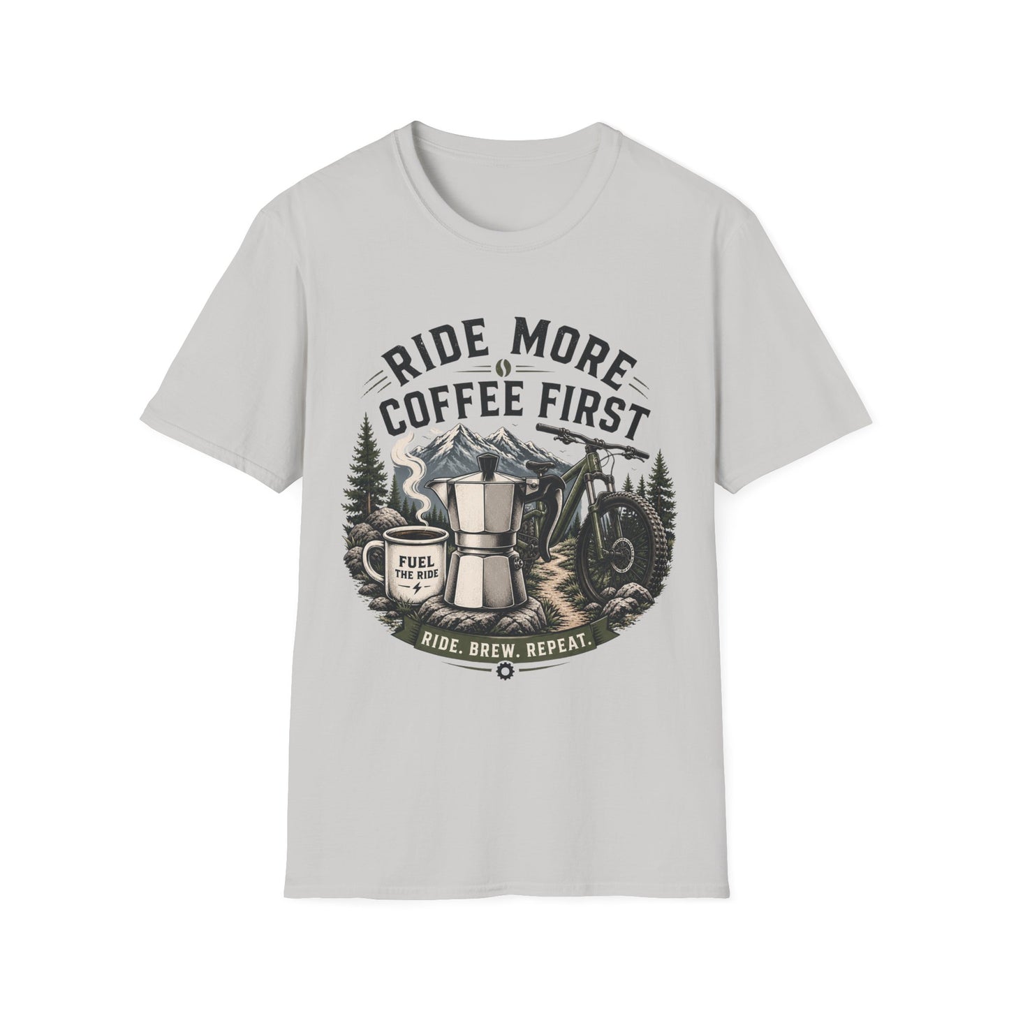 Ride More Coffe First - T-shirt