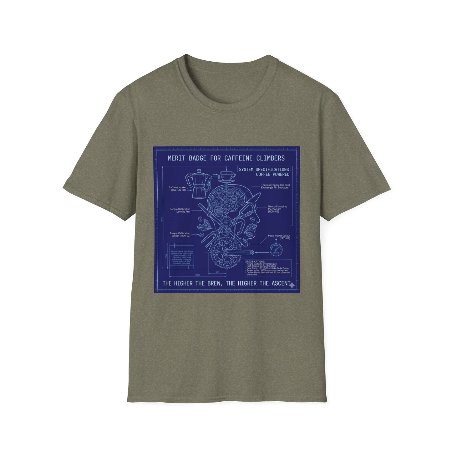 Merit Badge For Caffeine Climbers  - T-shirt