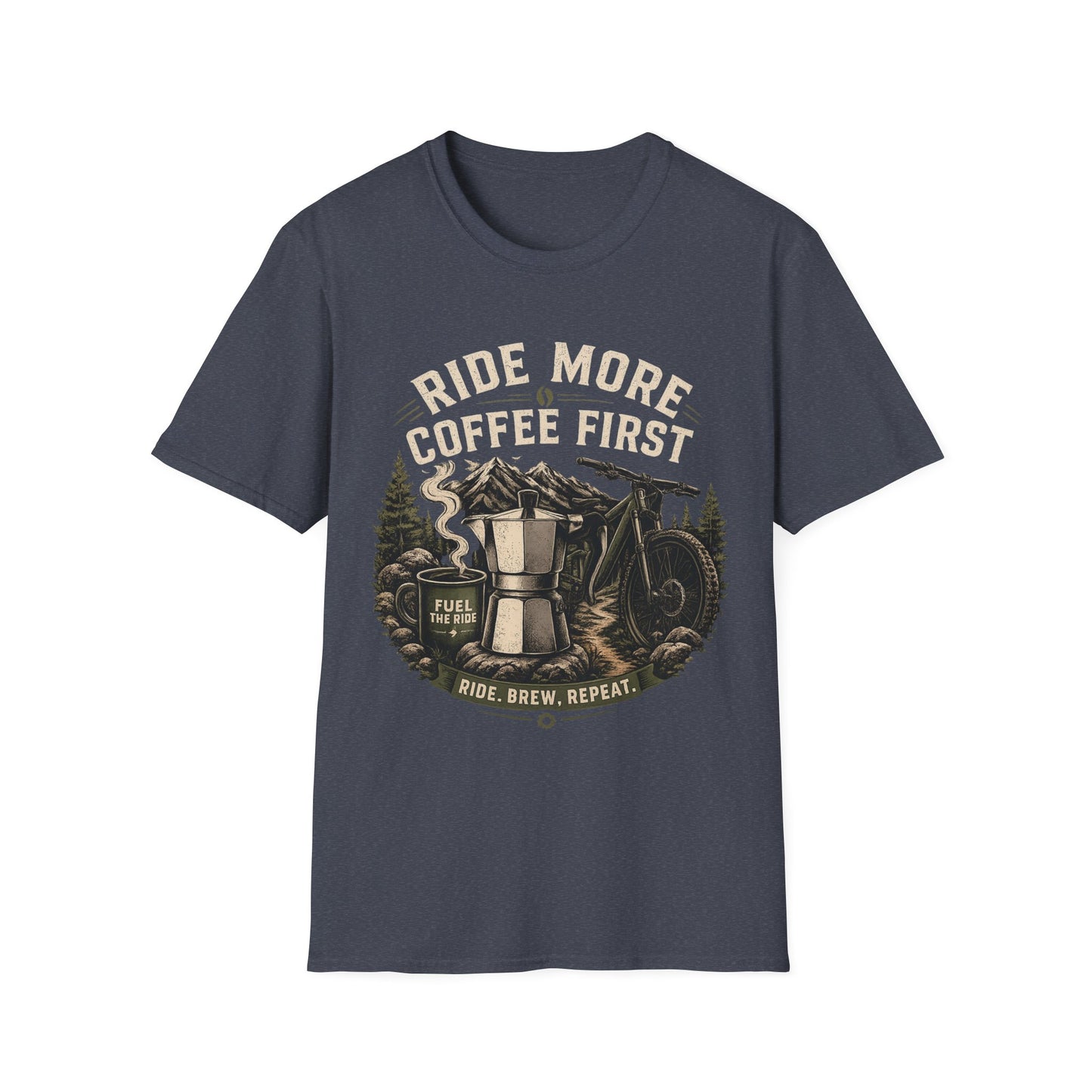 Ride More Coffe First - T-shirt
