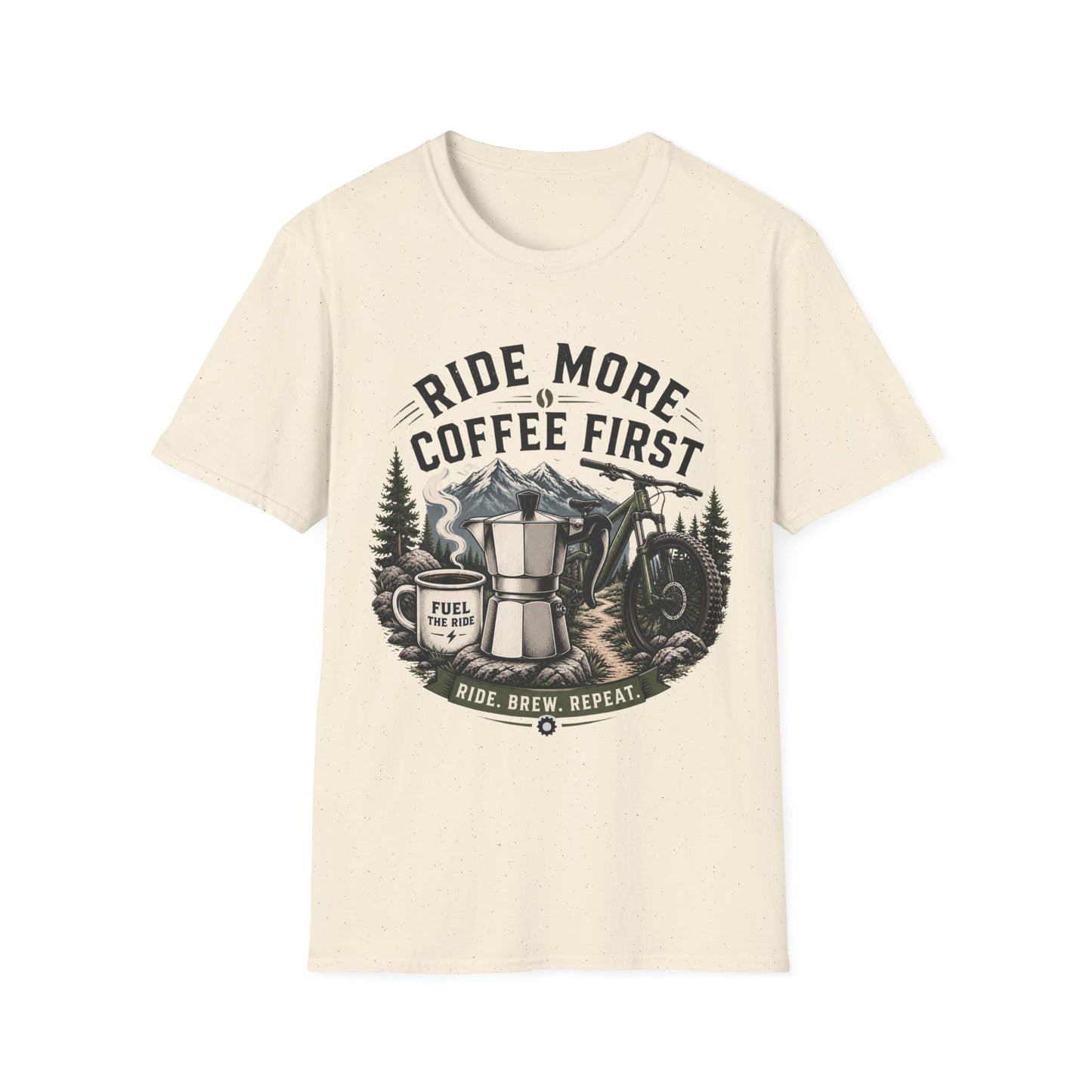 Ride More Coffe First - T-shirt