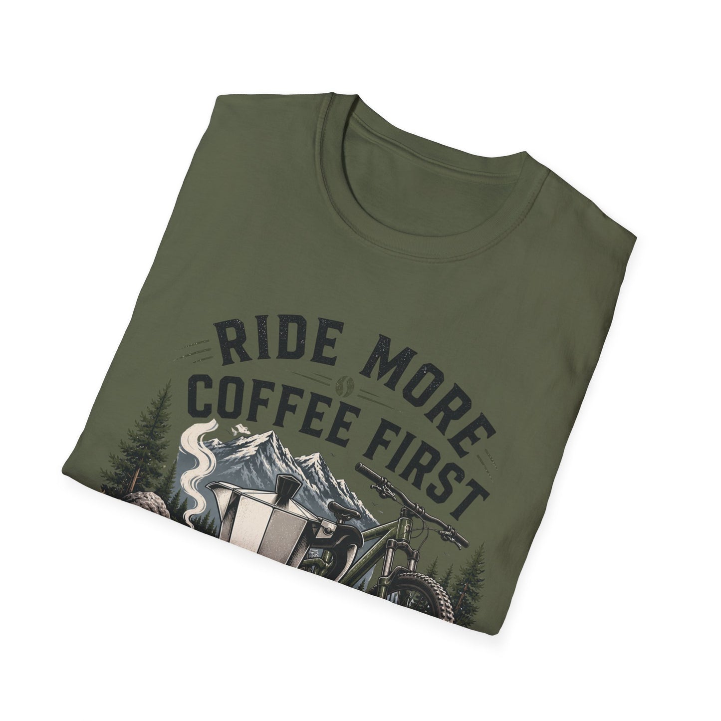 Ride More Coffe First - T-shirt