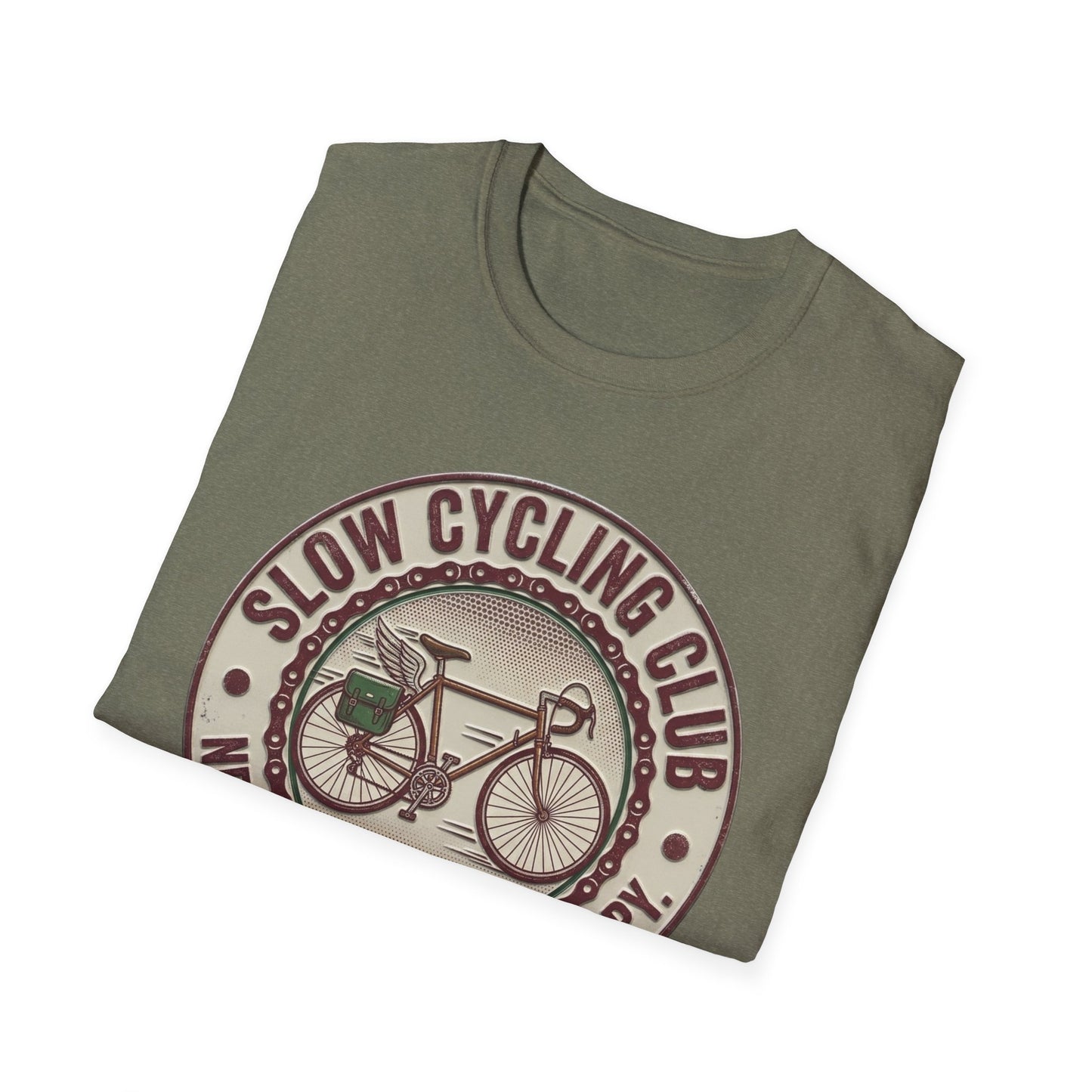 Slaw Cycling Club - Never First . Always Happy T-shirt
