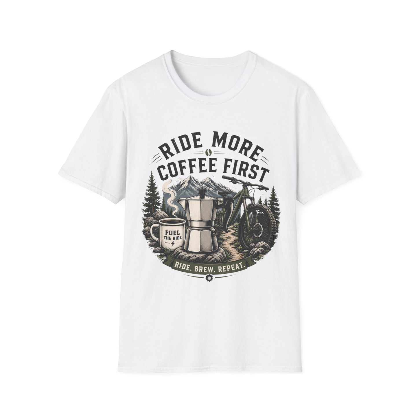 Ride More Coffe First - T-shirt