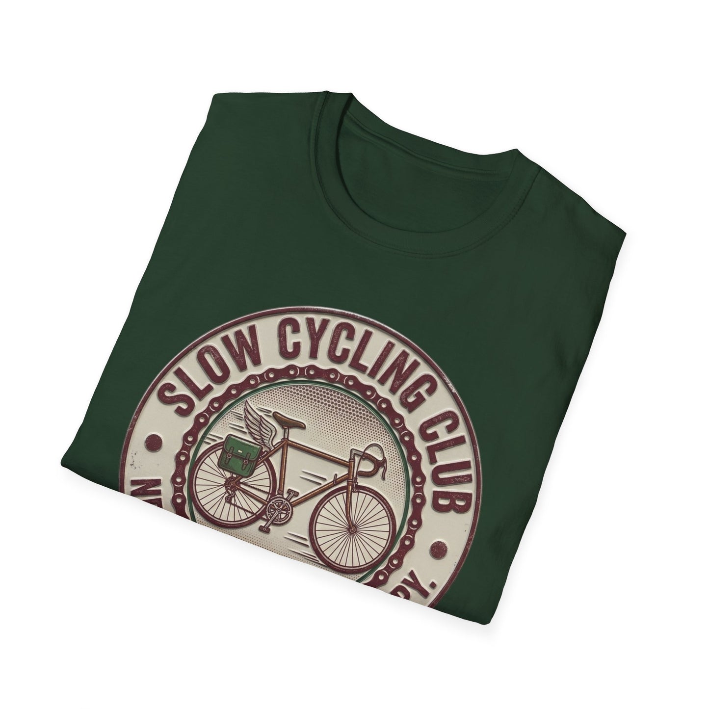 Slaw Cycling Club - Never First . Always Happy T-shirt