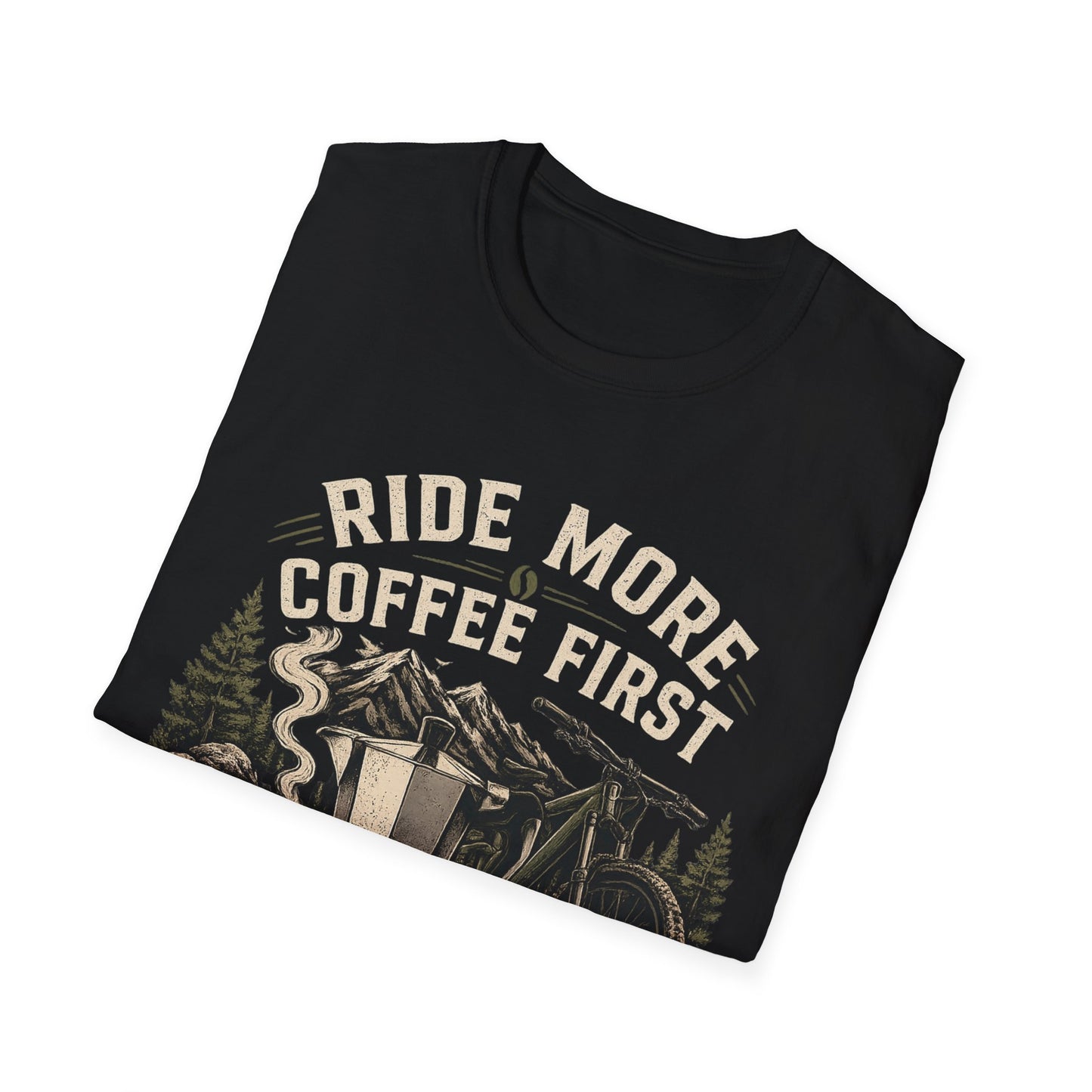 Ride More Coffe First - T-shirt